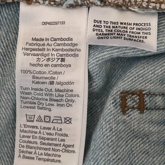 Madewell Relaxed Denim Shorts Cedarcroft Wash Size 32" Size 14 - Picture 10 of 13